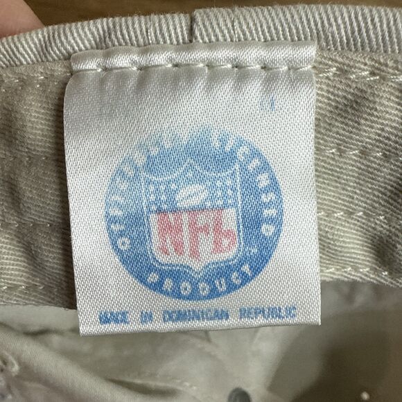 Vtg Denver Broncos Logo Athletic Strapback Hat Cream Embroidered NFL Football - Picture 11 of 12